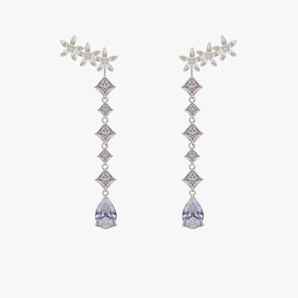 TREPADOR CASCADA LAGRIMA Pendientes Jazmín trepador cascada - Imagen 1