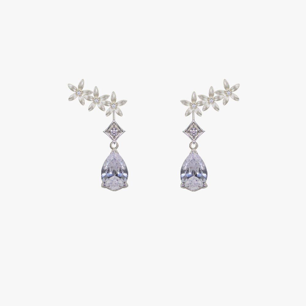 TREPADOR LAGRIMA CORTO Pendientes Jazmín trepador lágrima - Imagen 1