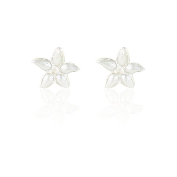 Pendientes Jazmín nacarado